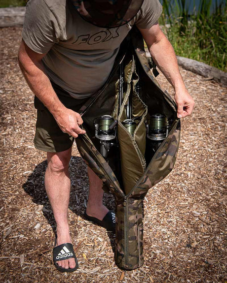 Cañero 3 cañas 12 pies Fox Camolite - Tienda Carpfishing