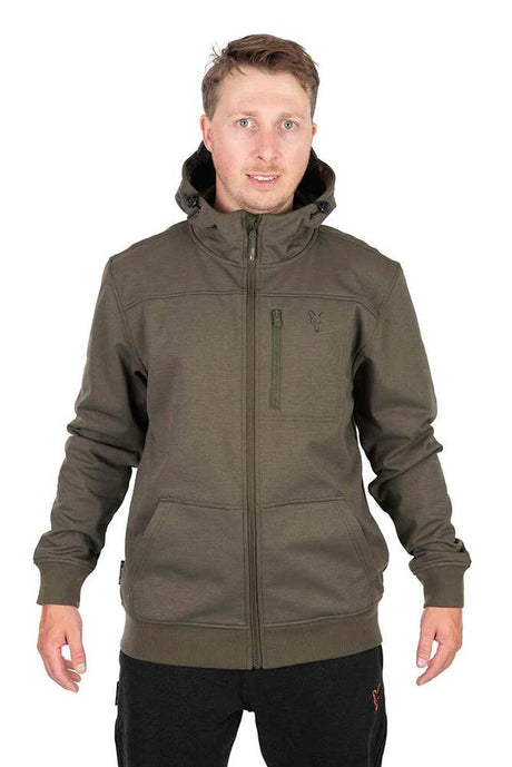 Chaqueta Fox Shell Verde/Negra - Tienda Carpfishing