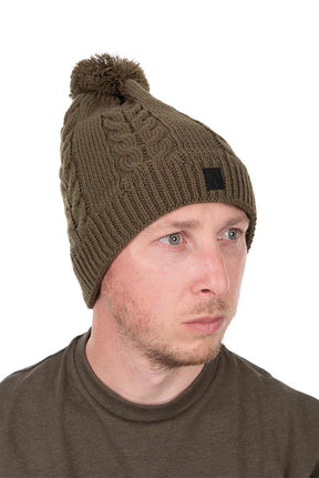 Gorro Fox Caqui con bola - Tienda Carpfishing