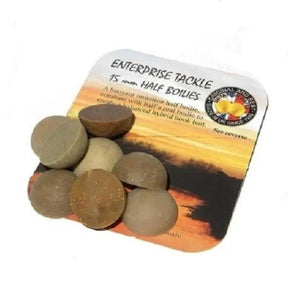 Half Boilies Enterprise Colores Marrones Surtidos 15 mm - Tienda Carpfishing