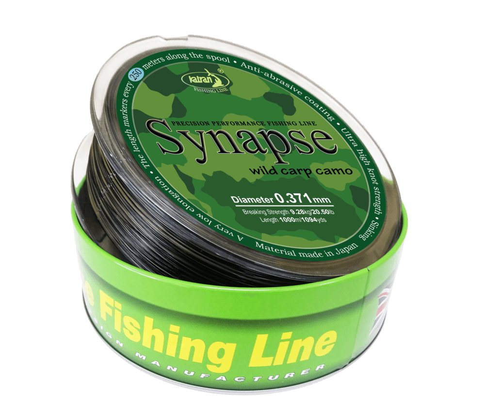 Hilo Katran Synapse Wild Carp Camo 0,37 mm 1000 m - Tienda Carpfishing