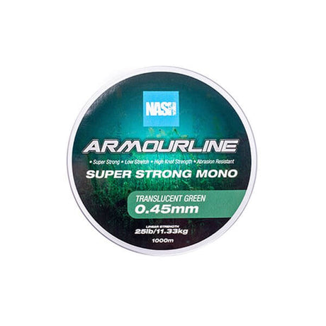 Hilo Nash Armourline Super Strong Verde 1000 m - Tienda Carpfishing