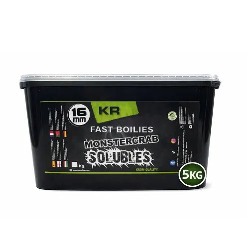 Boilies Rozpustný Krom Quality KR600 Monster Crab 16mm 5KG