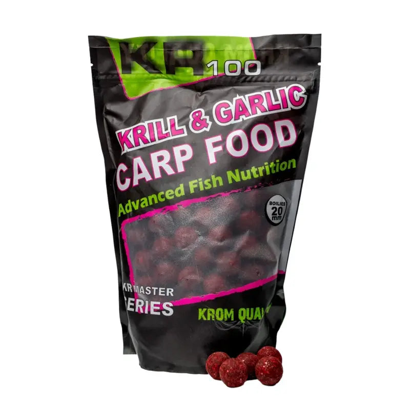 Boilies Krom Quality KR100 Krill & Garlic 20mm 800G