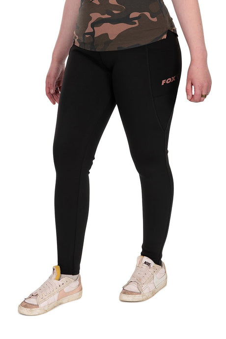 Leggins Fox WC Negros Para Mujer - Tienda Carpfishing