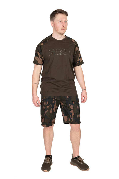 Pantalón Corto Fox LW Combat Camo - Tienda Carpfishing