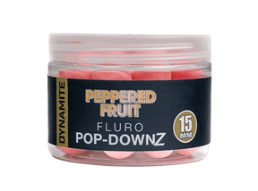 Pop Downz Dynamite Baits Peppered Fruit Fluoro 15 mm - Tienda Carpfishing