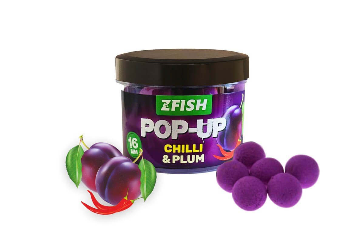 Pop Ups Zfish Chilli & Plum 16 mm - Tienda Carpfishing