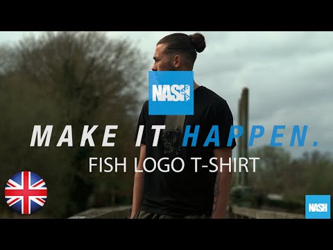 Tričko Nash Logo Fish Box Black