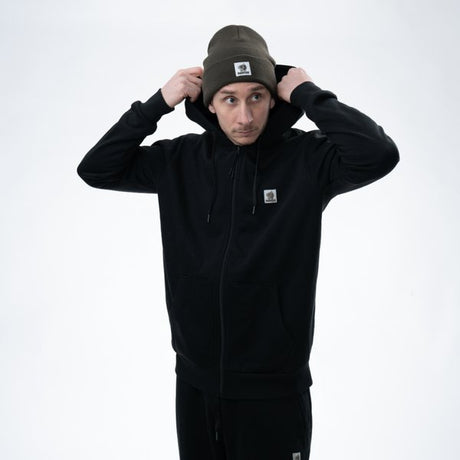 Sudadera Nash Make It Happen con cremallera Negra - Tienda Carpfishing