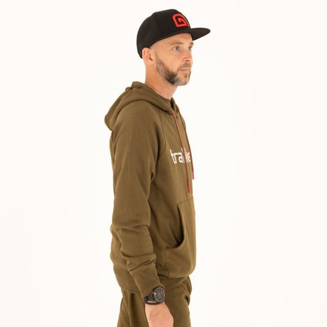 Sudadera Trakker CR Logo caqui con capucha - Tienda Carpfishing