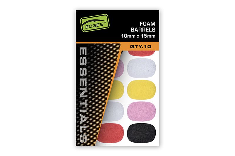 Topes Foam Fox Edges Barrels Mixed Colours 10x15 mm - Tienda Carpfishing