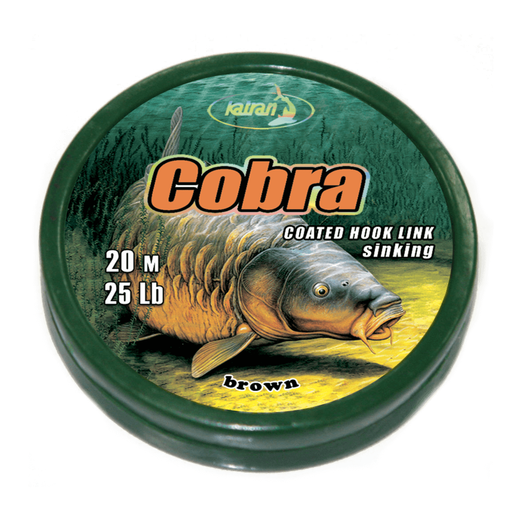 Trenzado Katran Coated Hooklink Cobra 25 lb 20 m - Tienda Carpfishing