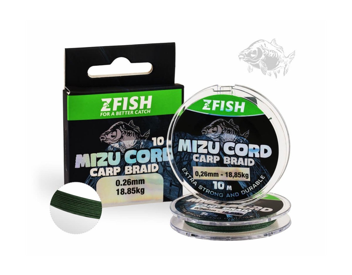 Trenzado Zfish Mizu Cord 10 m - Tienda Carpfishing