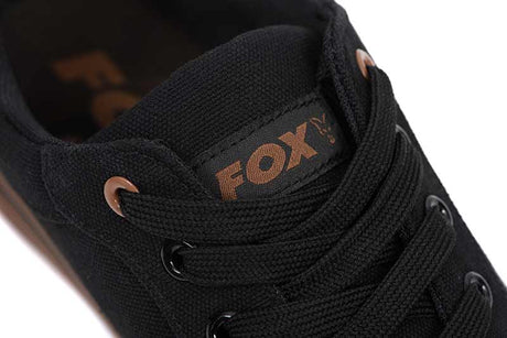 Zapatillas Fox Canvas Black - Tienda Carpfishing