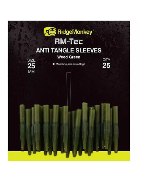 Anti tangle Ridge Monkey verde 25 mm - Tienda Carpfishing