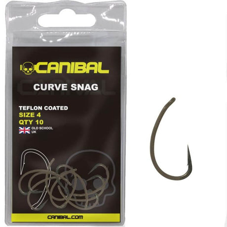 Anzuelos Canibal Curve Shank Camo - Tienda Carpfishing