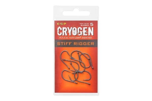 Anzuelos ESP Cryogen Stiff Rigger - Tienda Carpfishing