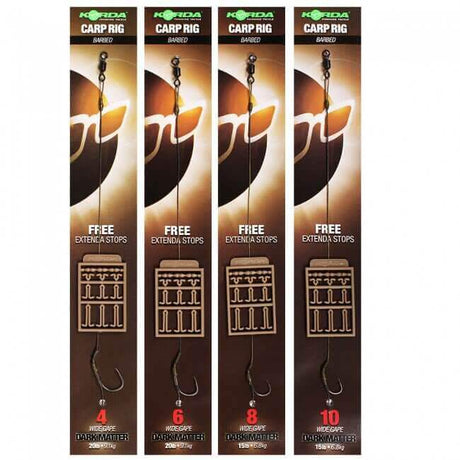 Anzuelos montados Korda Wide Gape Dark Matter - Tienda Carpfishing
