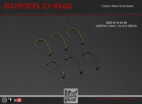 Anzuelos Trybion Super D - Rig Camo - Tienda Carpfishing