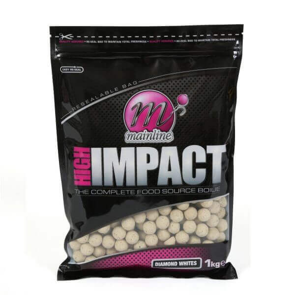 Boilies Mainline Diamante Blanco 20 mm - Tienda Carpfishing