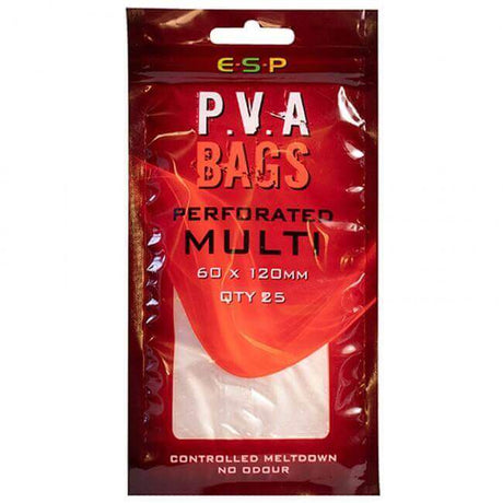 Bolsas de PVA perforada ESP 60x120 mm - Tienda Carpfishing