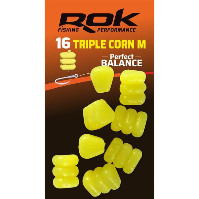 Maíz Triple Rok Fishing Balanced Amarillo M - Tienda Carpfishing