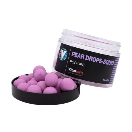 Pop ups Vitalbaits Pear Drops Squid 18 mm - Tienda Carpfishing