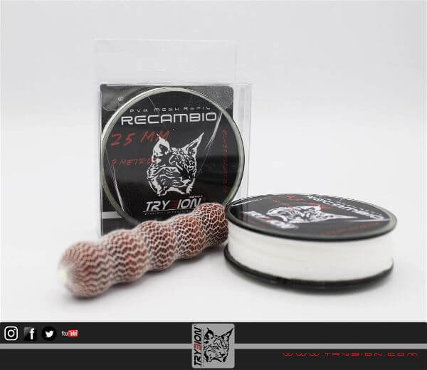 Recambio de Malla PVA de 25 mm Trybion - Tienda Carpfishing