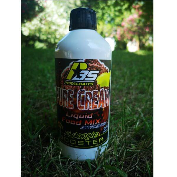 Remojo Booster Fluorine Peralbaits Pure Cream 500 ml - Tienda Carpfishing