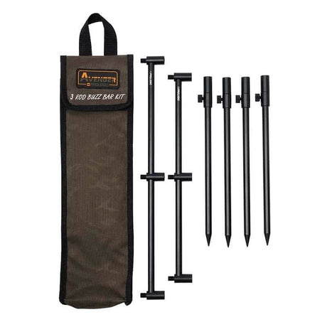 Set Buzz Bar y Picas Prologic Avenger 3 cañas - Tienda Carpfishing