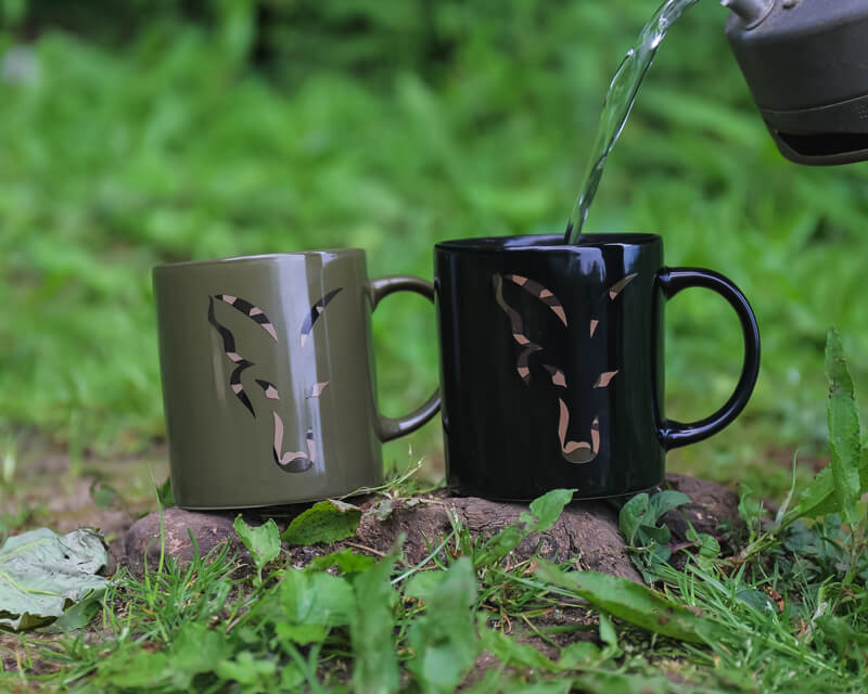 Taza Fox Camo Negra - Tienda Carpfishing
