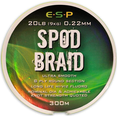Trenzado ESP Spod 0,22 mm 300 m - Tienda Carpfishing