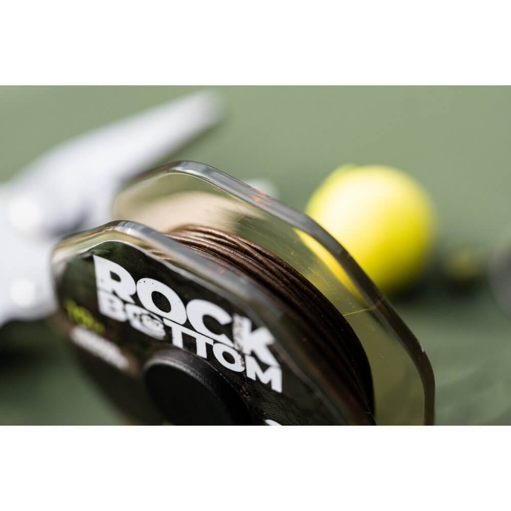 Trenzado Ridge Monkey Tungsteno Rock Bottom Semi Camo Marrón 10 m - Tienda Carpfishing