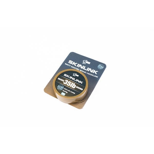 Trenzado Skinlink Semi - Stiff Nash Marrón 10 m - Tienda Carpfishing